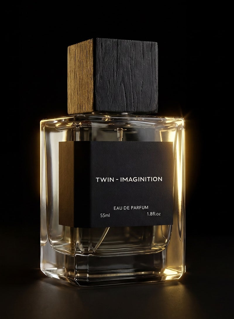 توين عطر إيماجينيشن أو دو بارفان 55 مل، عطر عصري برائحة منعشة تدوم طويلاً، رائحة حمضية عطرية راقية للرجال، خيار أنيق ومتوازن للاستخدام اليومي والمهني - Image 3